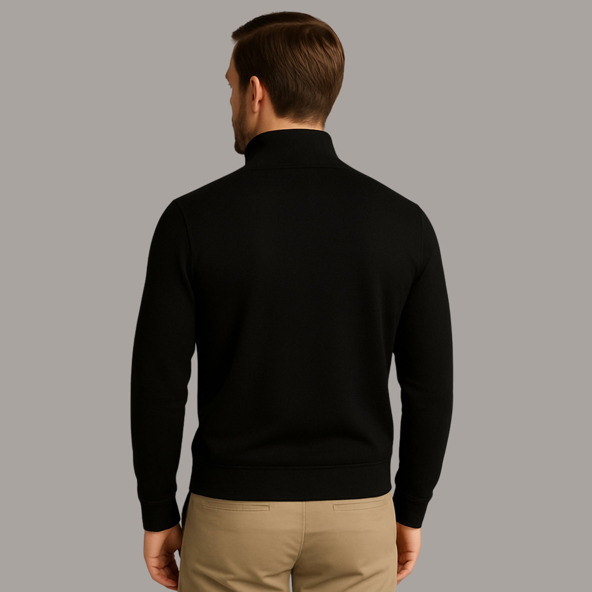 Suéter de algodão com quarter zipper - Ralph Lauren