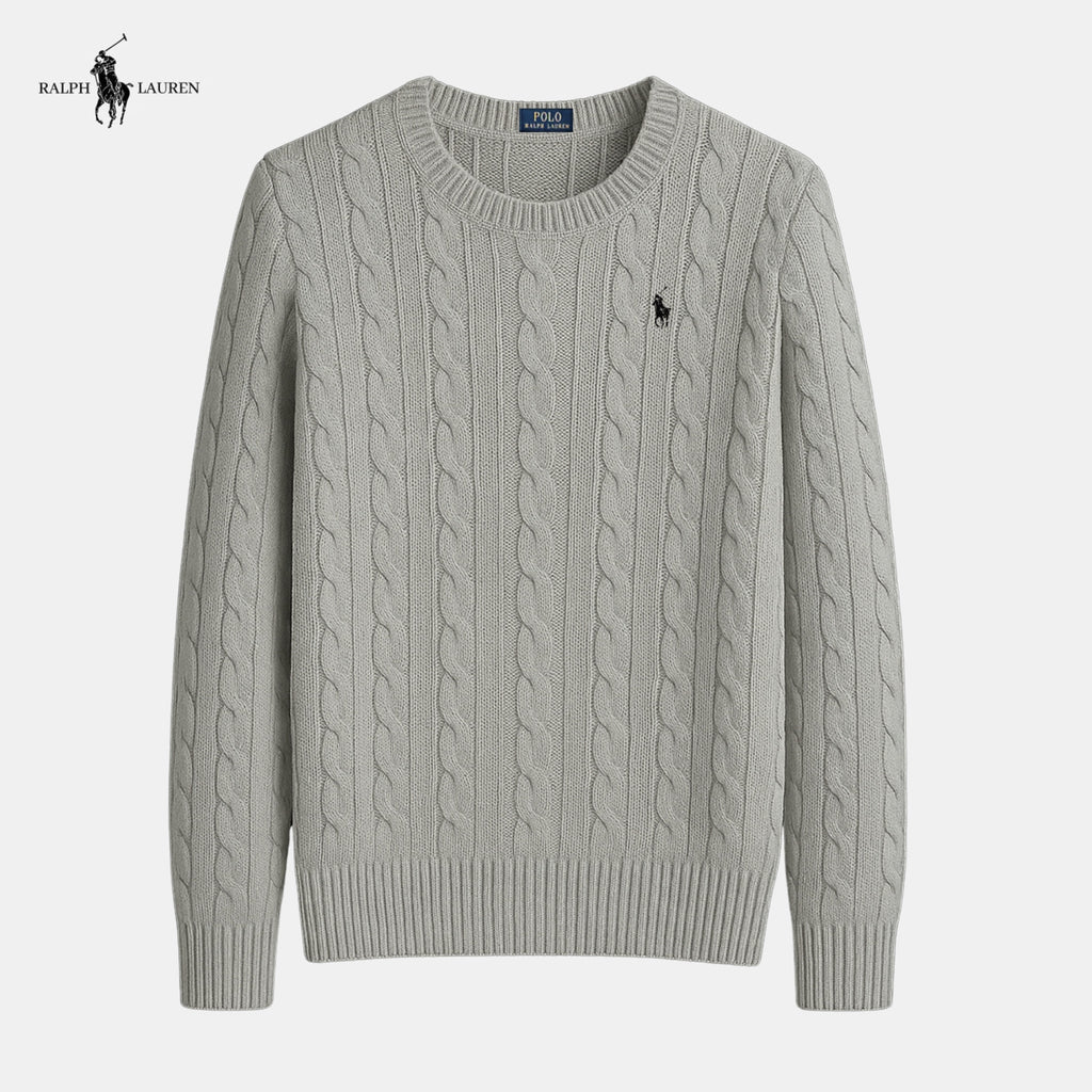 Suéter de malha de algodão trançado - Ralph Lauren - Original