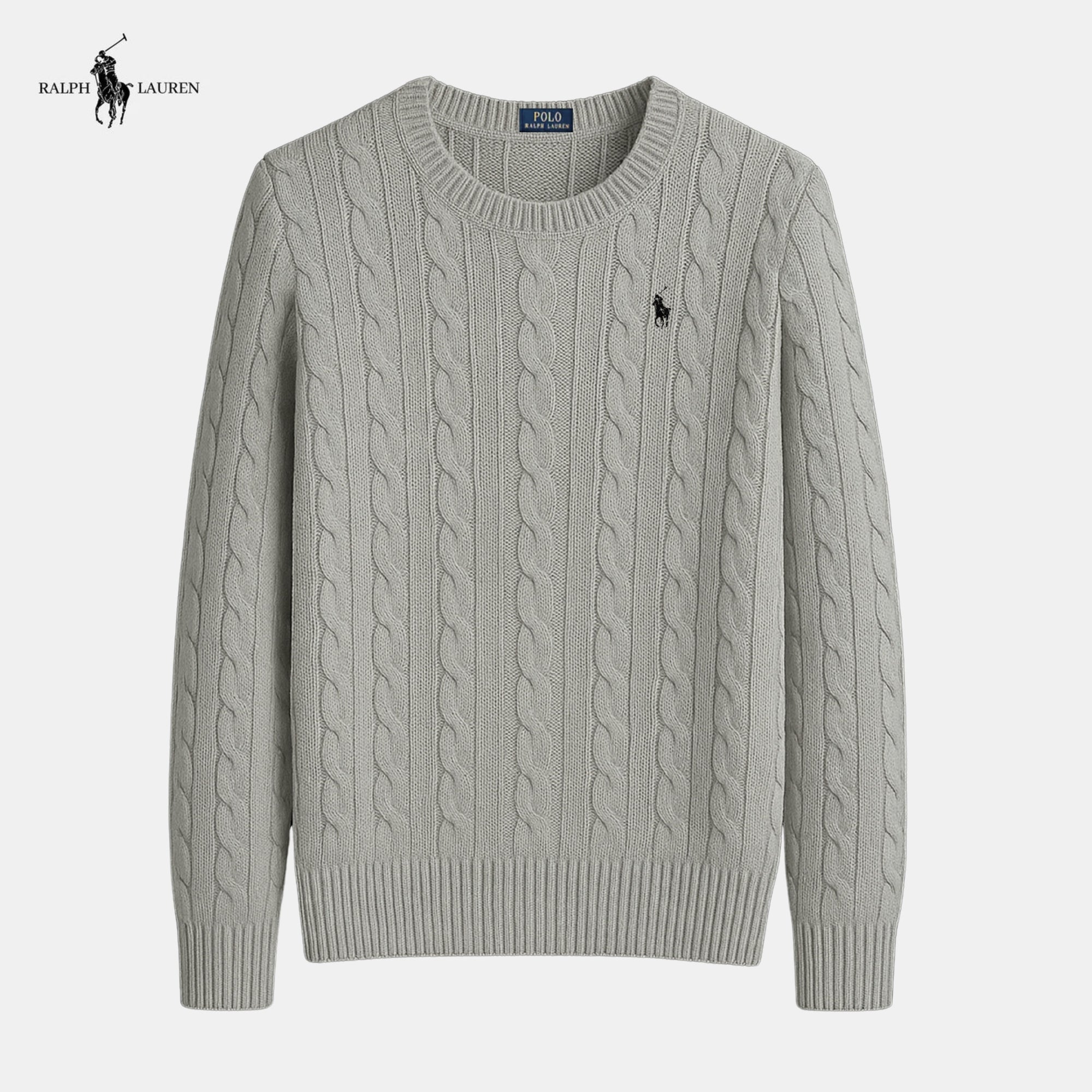 Suéter de malha de algodão trançado - Ralph Lauren - Original