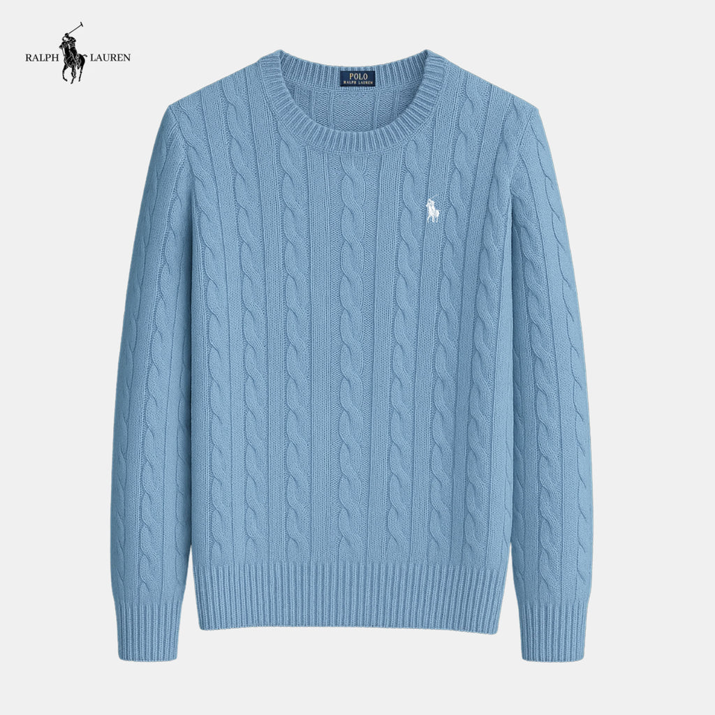 Suéter de malha de algodão trançado - Ralph Lauren - Original