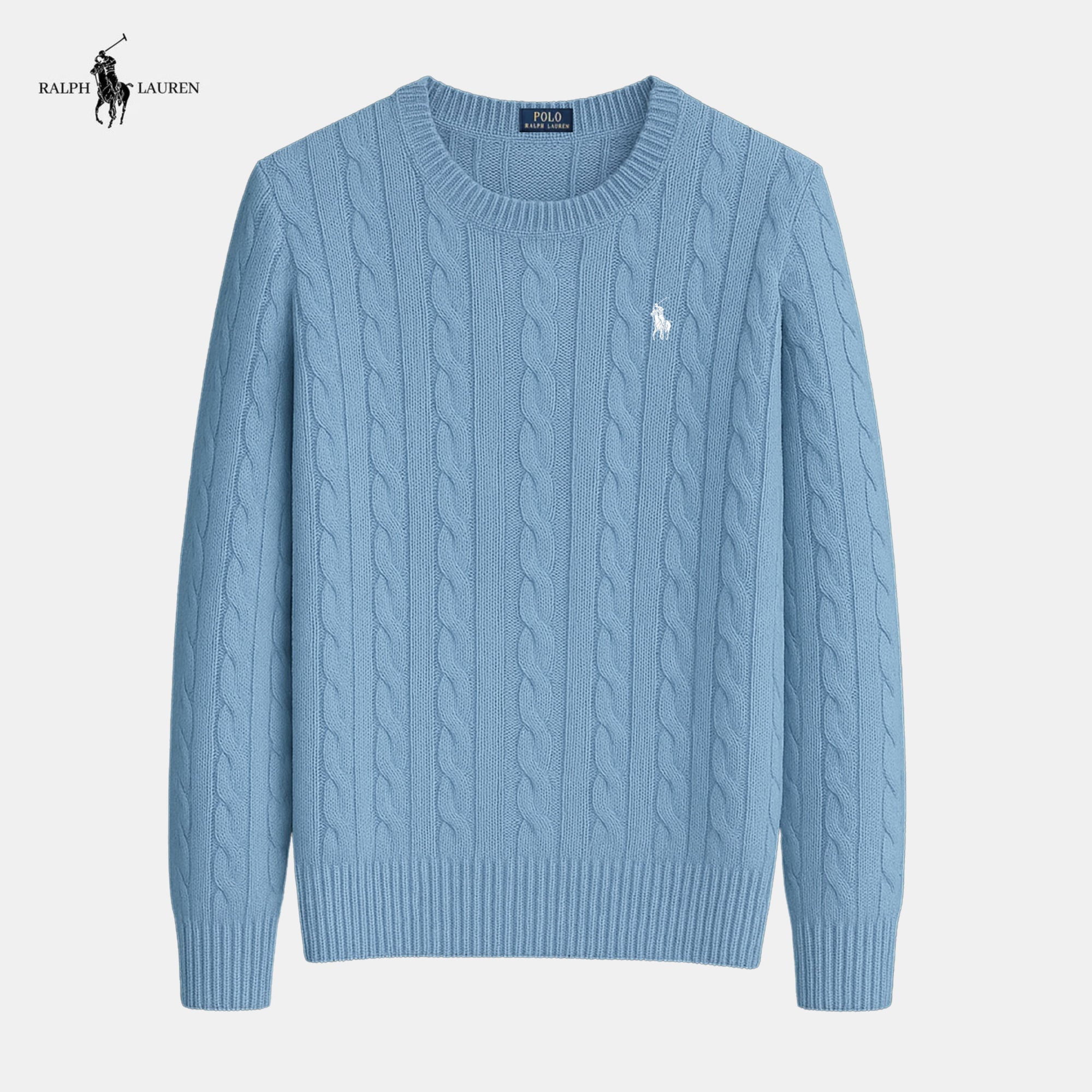 Suéter de malha de algodão trançado - Ralph Lauren - Original