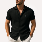 Camisa manga curta de linho puro - Ralph Lauren - Original