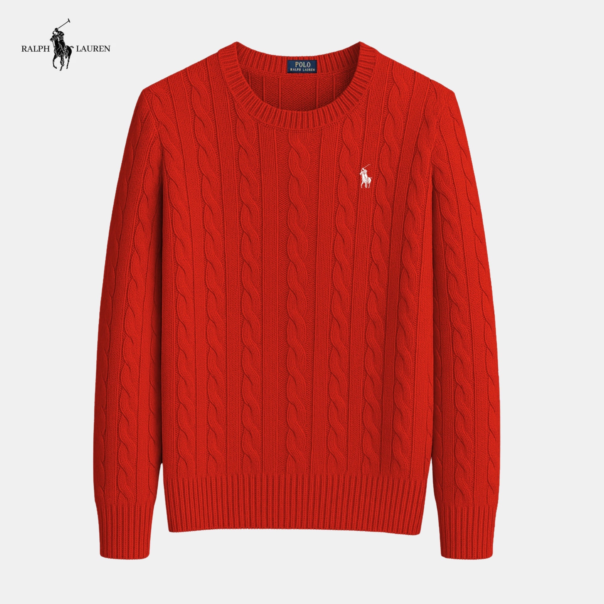 Suéter de malha de algodão trançado - Ralph Lauren - Original