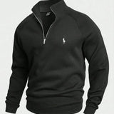 Suéter R&L™ com meio zíper