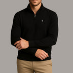 Suéter de algodão com quarter zipper - Ralph Lauren