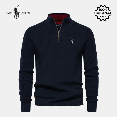 Suéter R&L™ com meio zíper