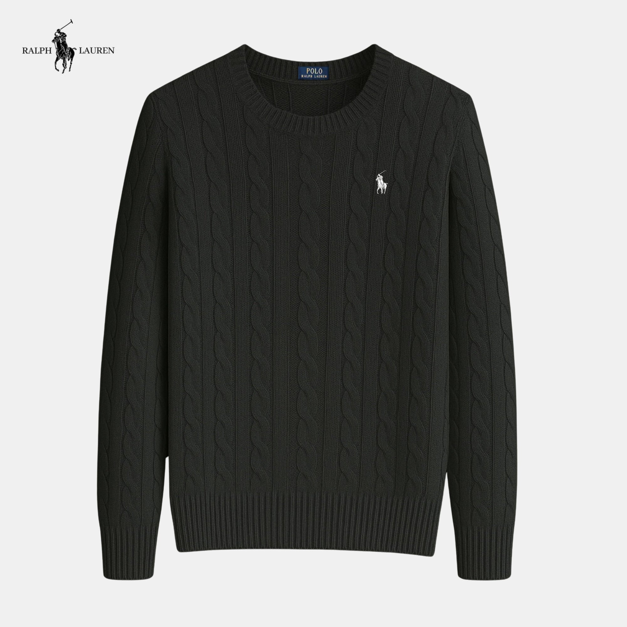 Suéter de malha de algodão trançado - Ralph Lauren - Original