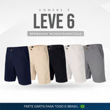 |Compre 3 Leve 6| Bermudas Sarja Monocromática